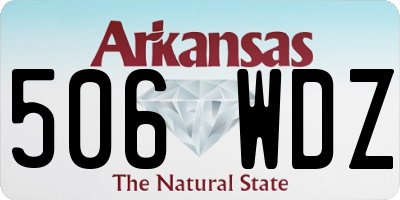 AR license plate 506WDZ