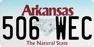 AR license plate 506WEC