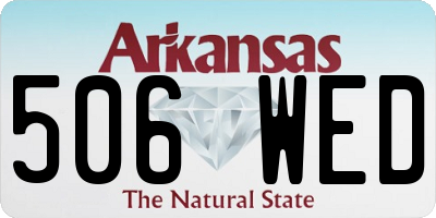 AR license plate 506WED
