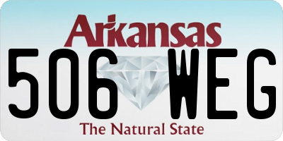 AR license plate 506WEG
