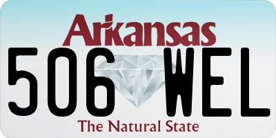 AR license plate 506WEL