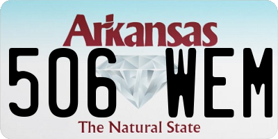 AR license plate 506WEM