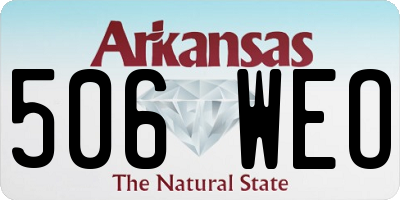 AR license plate 506WEO