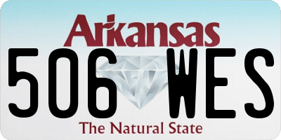 AR license plate 506WES