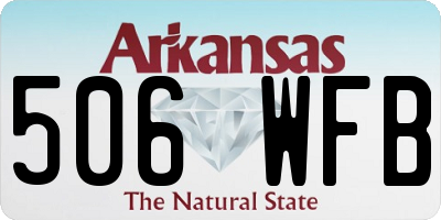 AR license plate 506WFB