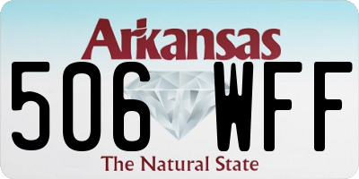 AR license plate 506WFF