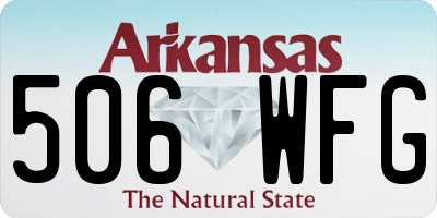 AR license plate 506WFG