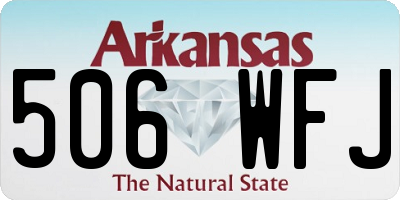 AR license plate 506WFJ