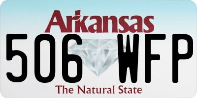 AR license plate 506WFP