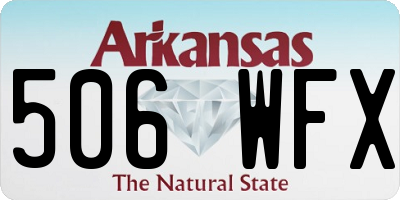 AR license plate 506WFX