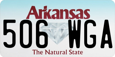 AR license plate 506WGA