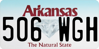 AR license plate 506WGH