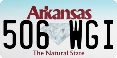 AR license plate 506WGI