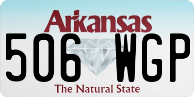 AR license plate 506WGP