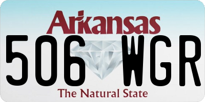 AR license plate 506WGR