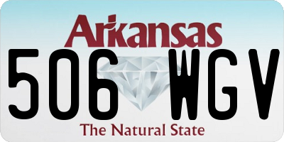 AR license plate 506WGV