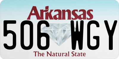 AR license plate 506WGY