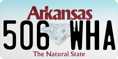 AR license plate 506WHA