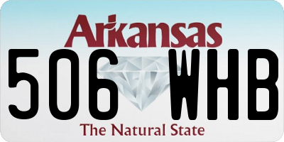 AR license plate 506WHB
