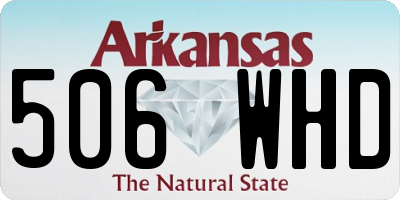 AR license plate 506WHD