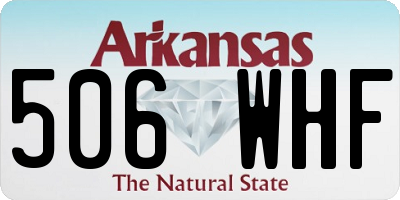 AR license plate 506WHF
