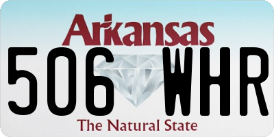 AR license plate 506WHR