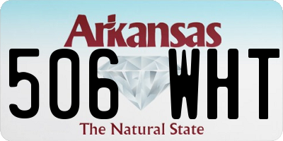 AR license plate 506WHT