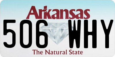 AR license plate 506WHY