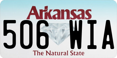 AR license plate 506WIA