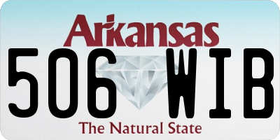 AR license plate 506WIB