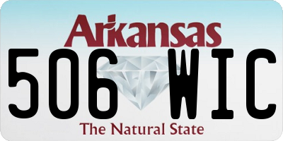 AR license plate 506WIC
