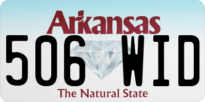 AR license plate 506WID