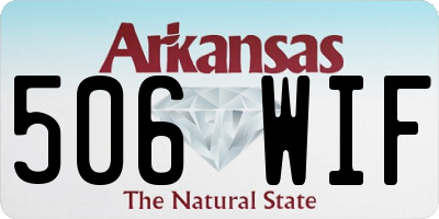 AR license plate 506WIF