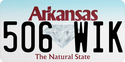 AR license plate 506WIK
