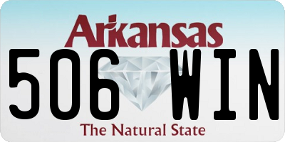 AR license plate 506WIN