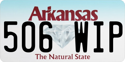 AR license plate 506WIP