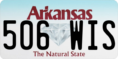AR license plate 506WIS