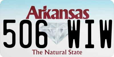 AR license plate 506WIW
