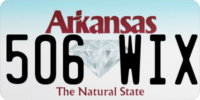 AR license plate 506WIX