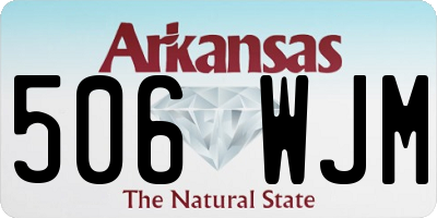 AR license plate 506WJM