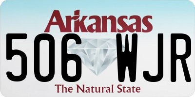 AR license plate 506WJR
