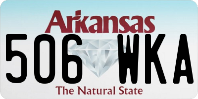AR license plate 506WKA
