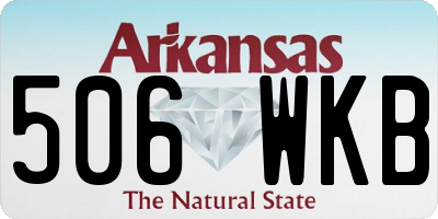 AR license plate 506WKB