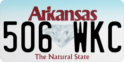 AR license plate 506WKC