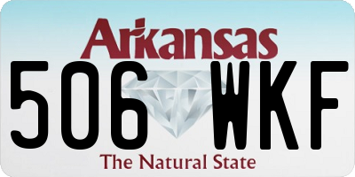 AR license plate 506WKF