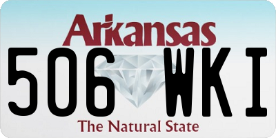 AR license plate 506WKI