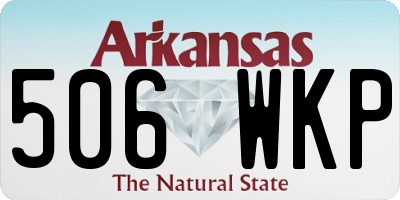 AR license plate 506WKP
