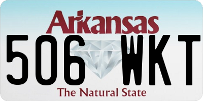 AR license plate 506WKT