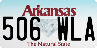 AR license plate 506WLA