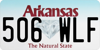 AR license plate 506WLF